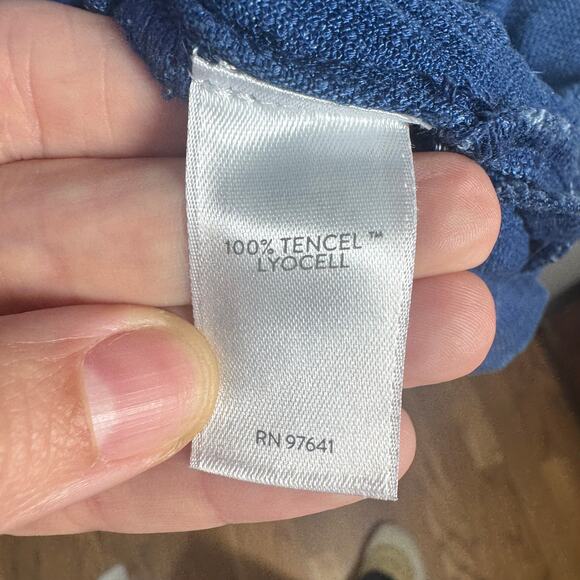 J. Jill Pure Jill Indigo Dress Women XSP Blue Pocket Denim 100% Lyocell Coastal - Picture 5 of 6